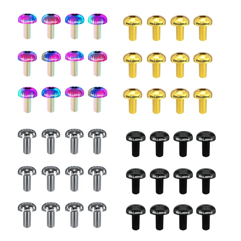 

Titanium Bike Screw M5 x 10mm Bicycle Disc Brakes Rotor Bolts Nuts Torx T25 Head