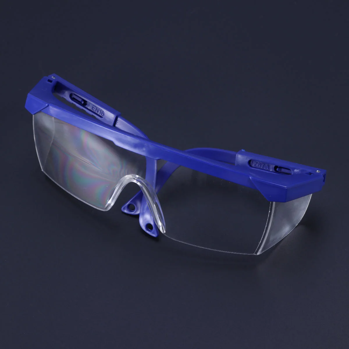 

Safety Glasses Personal Eyewear Anti- Sneeze Goggles Spittle Baffle Anti- Fog Glasses for Home Office ( Blue White )