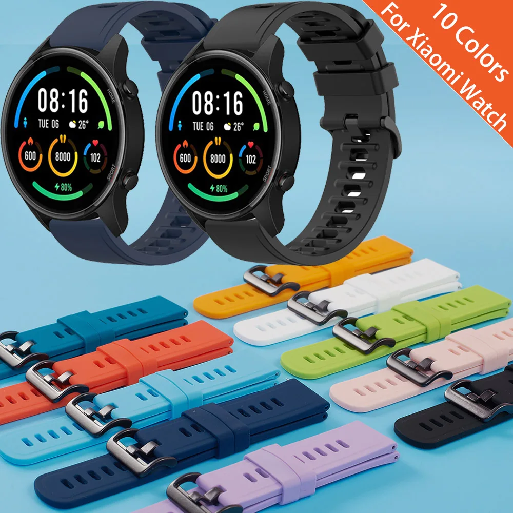 

Ремешок силиконовый для Xiaomi Mi Watch, спортивный цветной браслет, сменный Браслет для наручных часов
