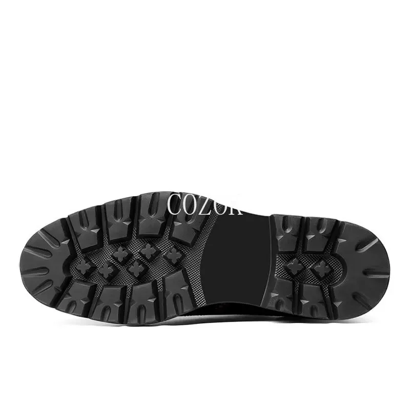 Новинка 2024 мужская деловая кожаная обувь с ножками из воловьей кожи удобная