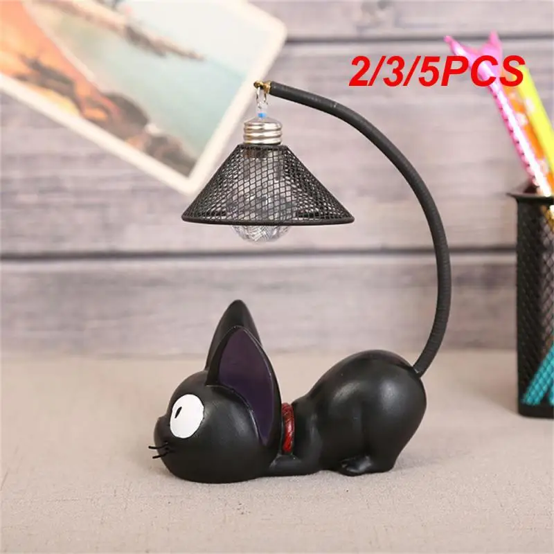 

2/3/5PCS Night Light Resin Rotatable Animal Cat Portable Desktop Decoration Led Lamp Children Students Present Reading Lamp