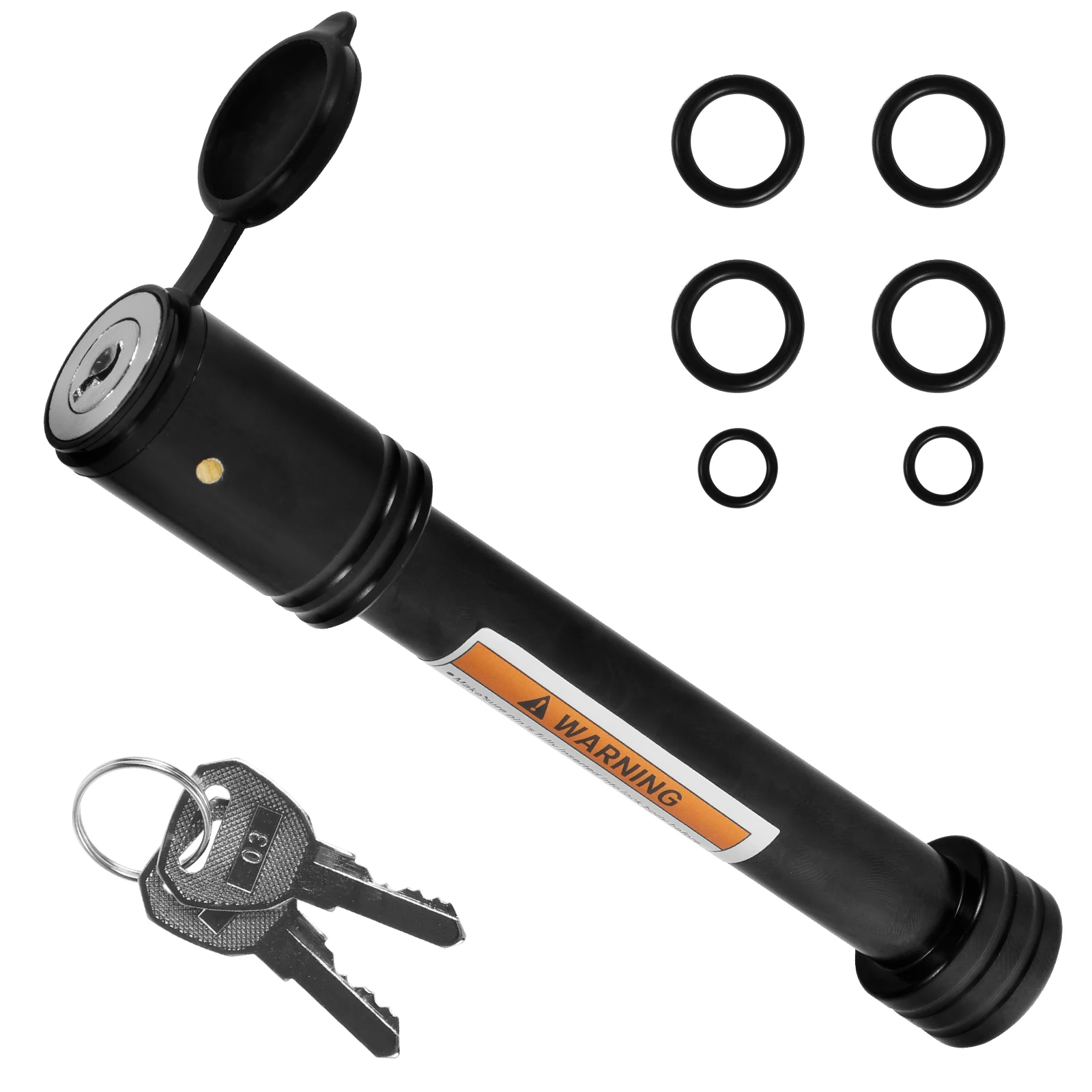

Trailer Hitch Lock 5/8in Carbon Steel Towing Hitch Receiver Lock Anti-Theft Waterproof Hitch Receiver Pin Lock For RV Truck Keys