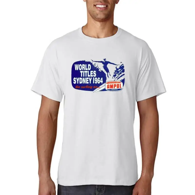 

Винтажная футболка для серфинга, Всемирный конкурс Сиднея 1964