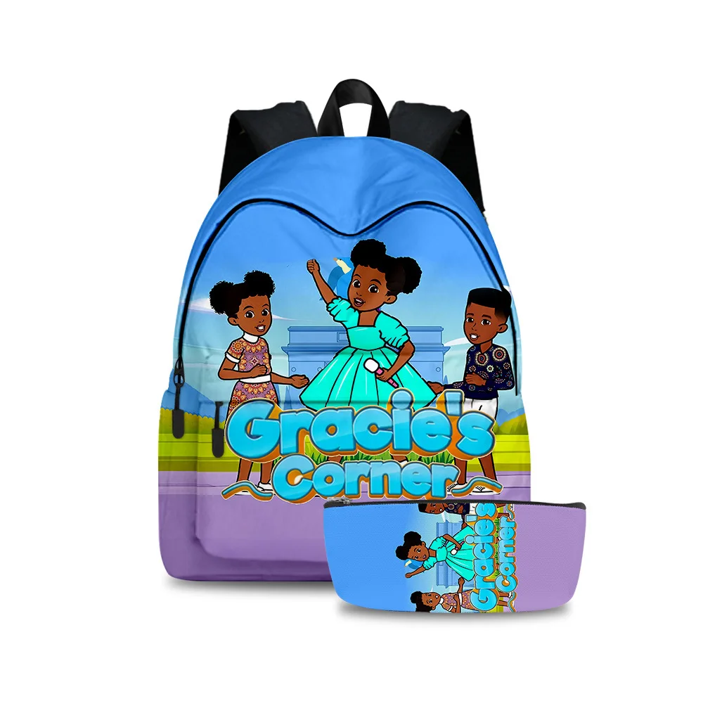 

Комплект из двух предметов: рюкзак с 3D-принтом grations и аниме периферийный рюкзак для учеников начальной и средней школы, школьная сумка и пенал