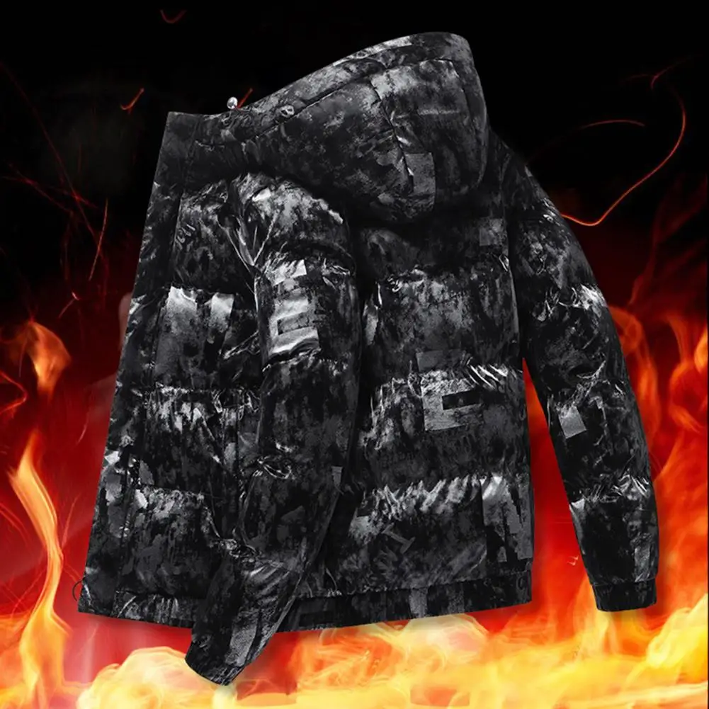 Men Jacket Bright Surface Super Soft Coldproof Washable Windbreaker Overcoat   Men Windbreaker  Streetwear