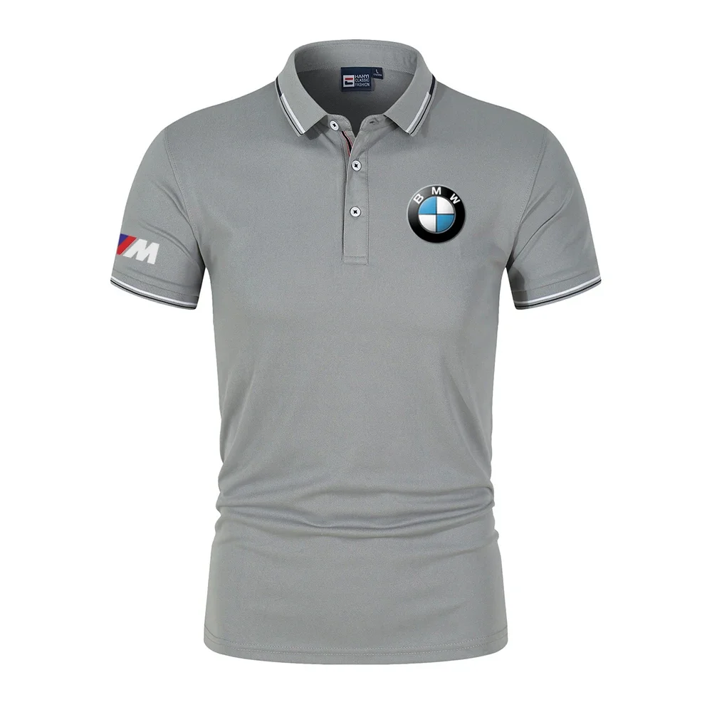 BMW Logo Motorcycle Racing Team Мужская рубашка поло Летняя мужская футболка-поло с коротким