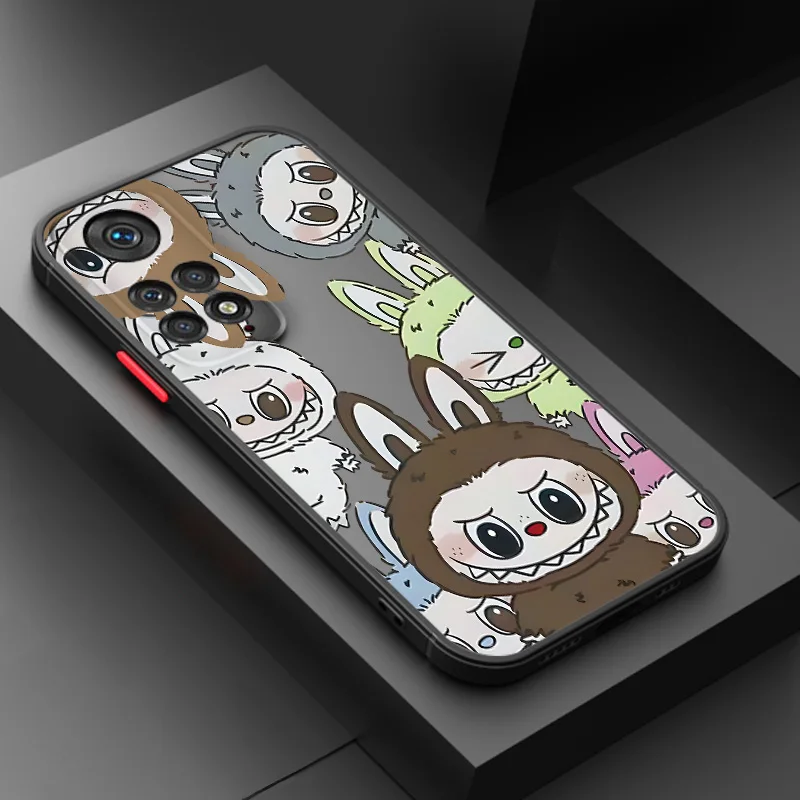 Новый чехол для телефона Kawaii Cute Labubu Xiaomi Redmi Note 13 12S 12 11T 11 11S 10S 10 9T 9S 9 матовый