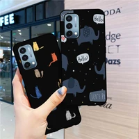 cartoon elephant case for oneplus 9rt 5g 10pro 6t 6 9r 8 8pro 8t 9 9pro nord n10 2 5g n100 n200 7 7pro 7t pro silicone fundas