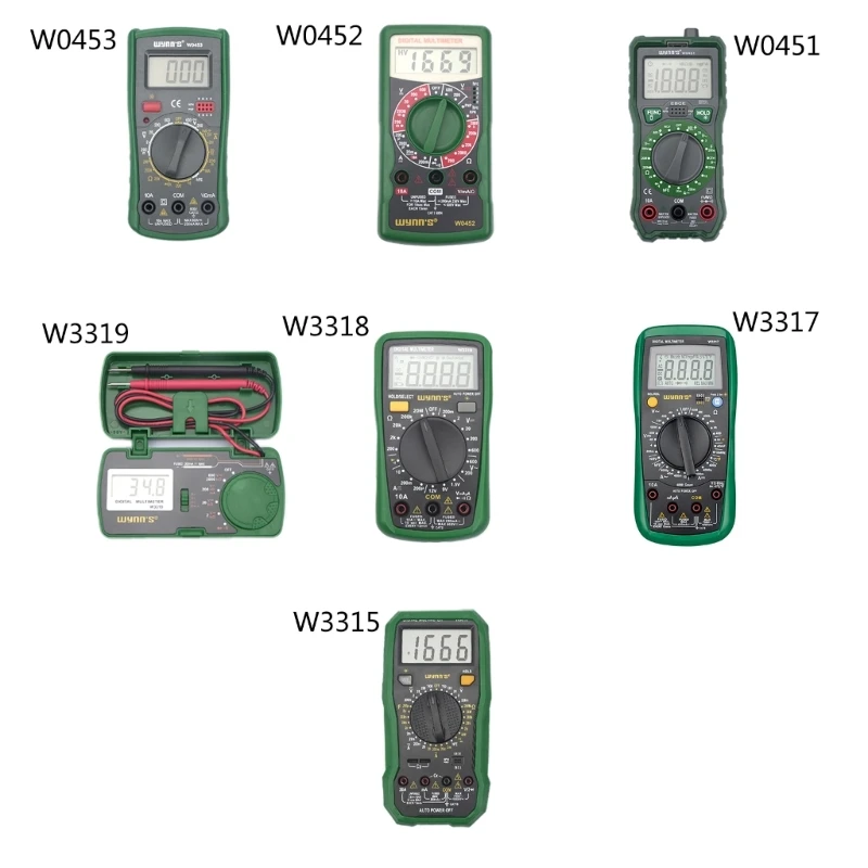 

Multi-purpose Voltage Current Digital Multimeter Diode-Triode NCV-Hz Tester Detector LCD Multimeter Auto-Off Data Hold