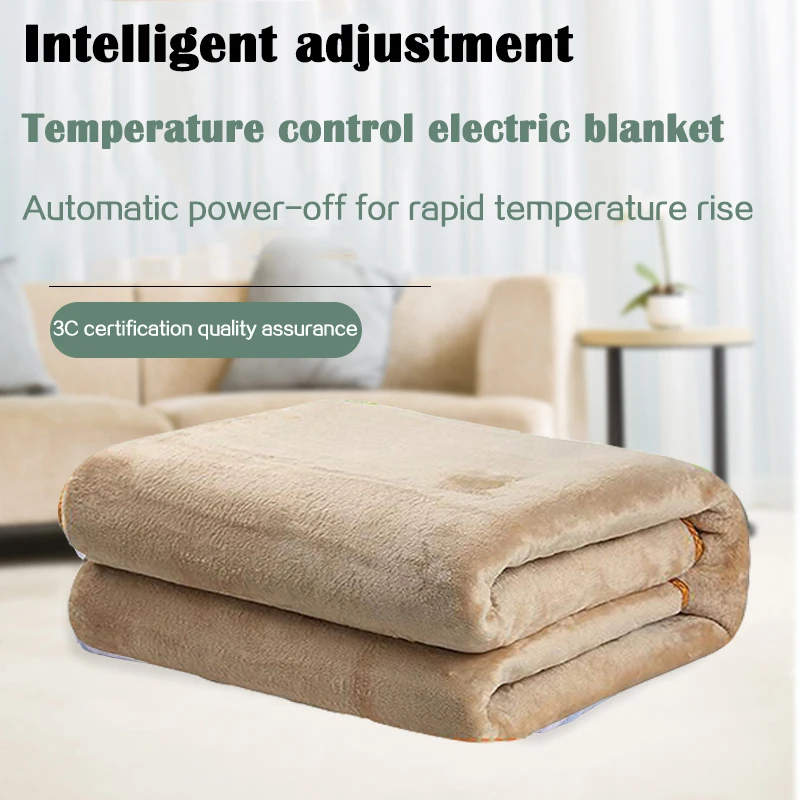 110V/220V Winter Electric Blanket Warm Thicker Heater Single Double Bed Warmer Thermostat Automatic Protection Type Heating Pad