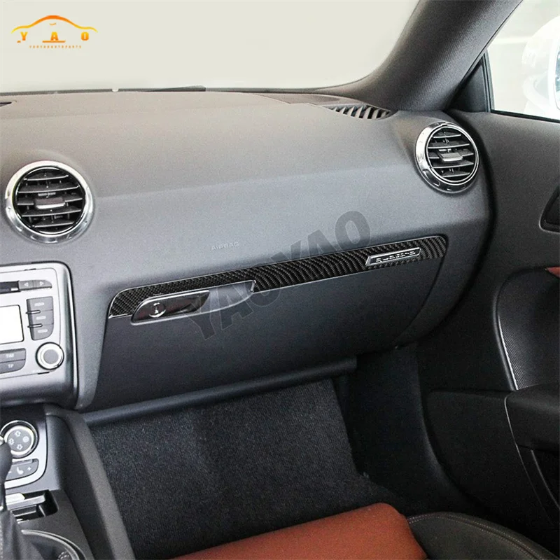Фото Углеродное волокно для Audi TT 8N 8J MK123 TTRS 2008-2014, приборная панель, панель второй пилот, декоративная накладка, наклейка, аксессуары для интерьера №5