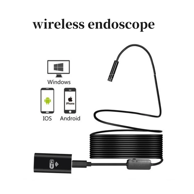 

Endoscope 8mm Video Inspection Snake Camera 2MP Borescope with Wifi Box For Android IOS Waterproof Camera HD Inspection Camera