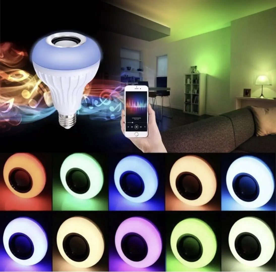 

Led Music Bulb Lamp Bluetooth Bulb Party Bedroom Dj Rgbw Bulb