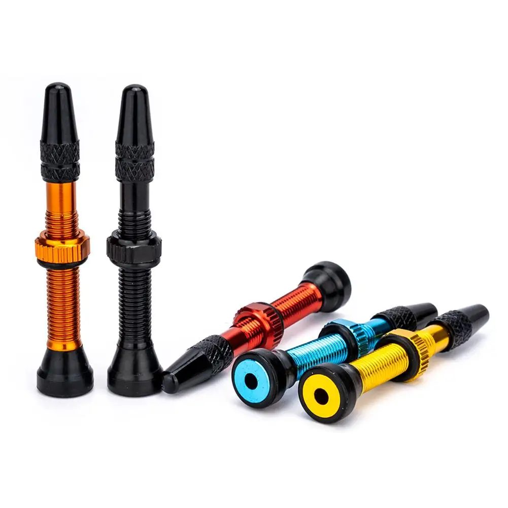 

Mountain Bike Tire Valve Accessories Aluminum Alloy Tubeless Vacuum Air Nozzle Vacuum Extension Valve Presta Tubeless Nozzle