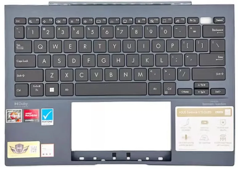 95% новый/орг для Asus Lingyao X13 Zenbook S 13 UM5302 упор рук верхняя крышка клавиатуры США синяя