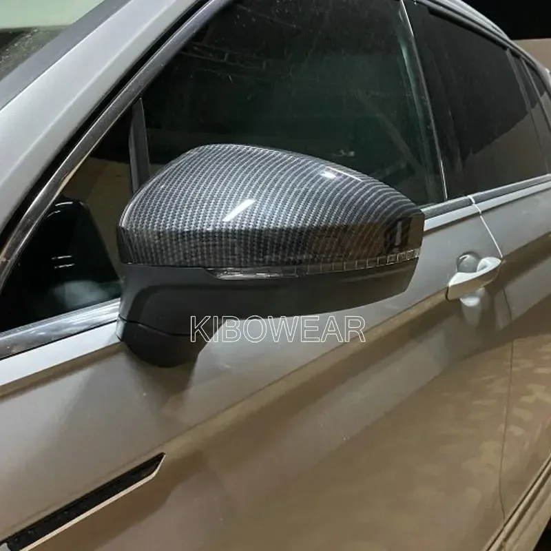 

2 шт. колпачки для боковых зеркал для VW Tiguan II Allspace L MK2 2017 2018 (углеродный вид), замена 2019, пара