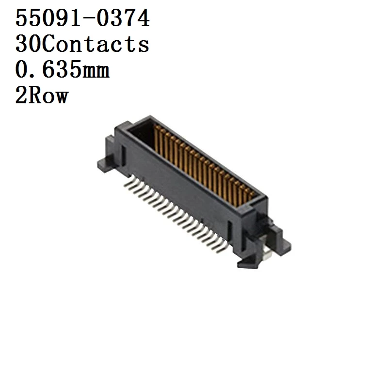 MOLEX-Conector 55091-0374,0574,0874,0474,2074 Connector, Header, 30 Contacts, 0.635 mm, 2 Row, Plug 5 unids/lote