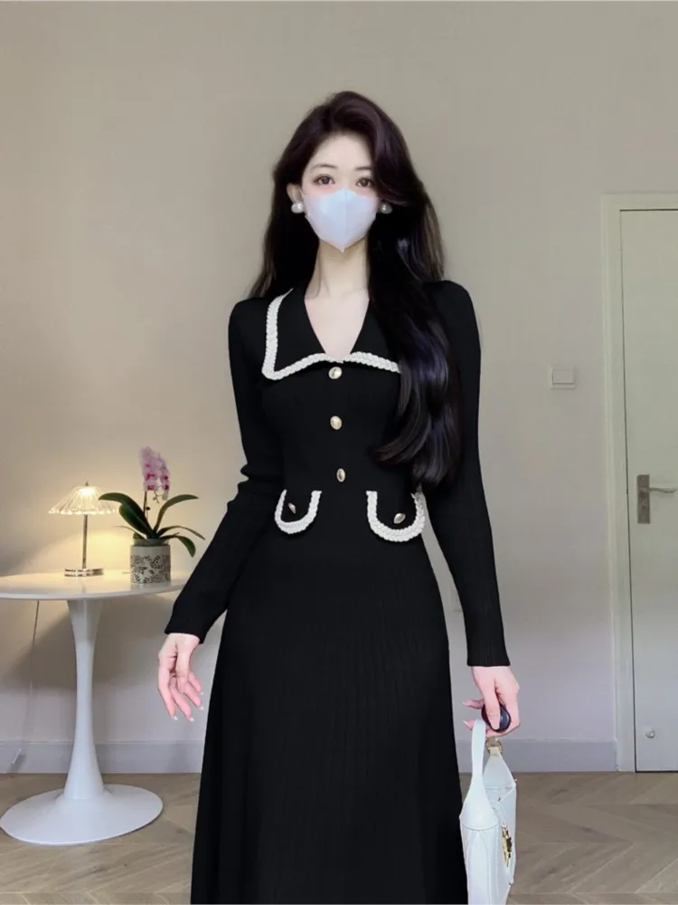 Женское платье-свитер NoEnName_Null полиэстер офис