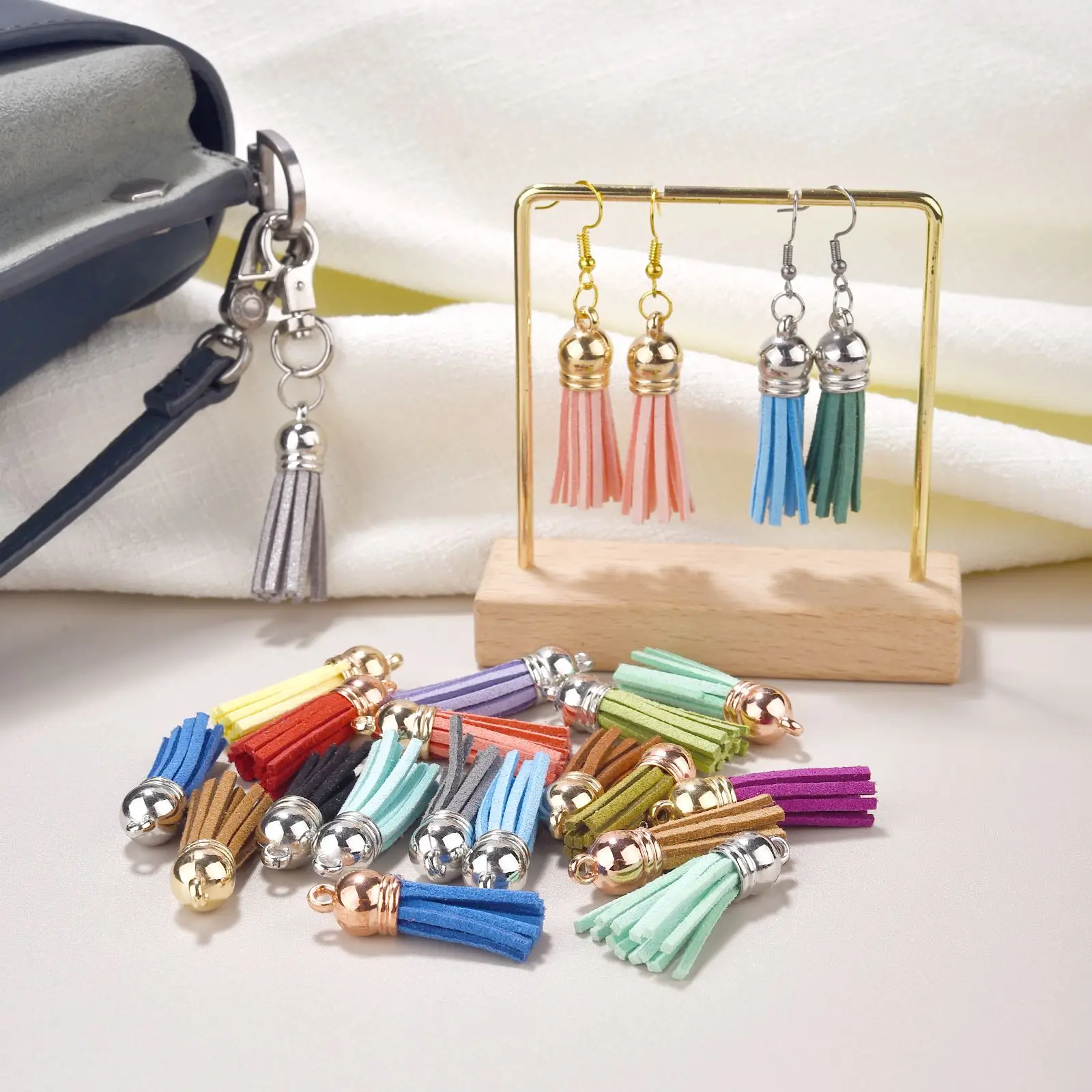 Винтажная Кожаная Бахрома С Кисточками 20/50 Шт. Набор 40x10 Мм Для Самостоятельного