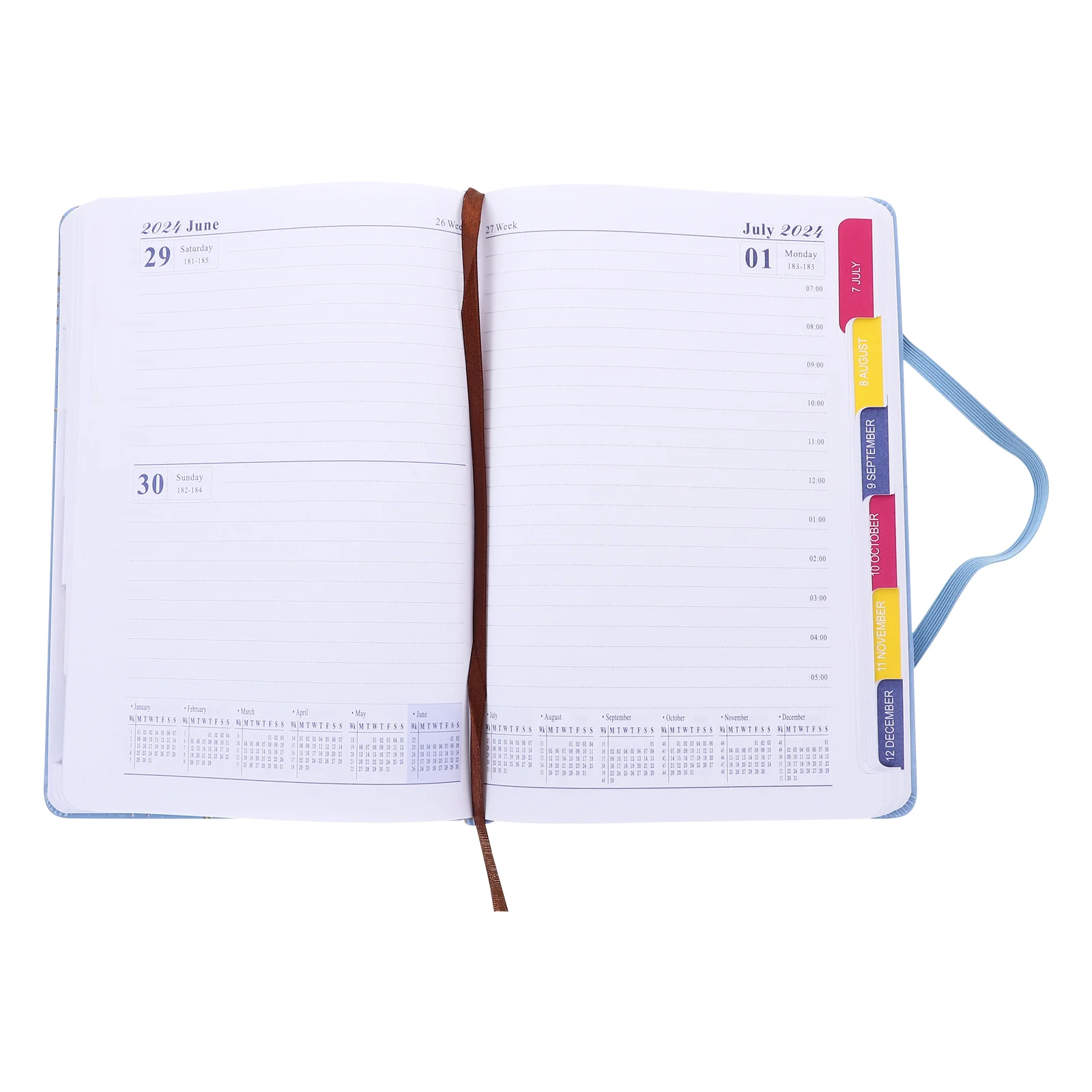 

2024 Agenda Book Schedule Planner Notebook Notebooks Paper Notepad Monthly Daily Student