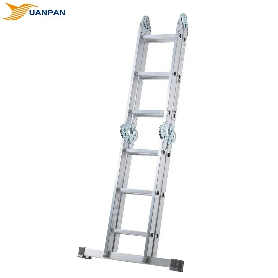 Многоцелевая алюминиевая складная уличная лестница 4*3 ступеней высотой 12 5 футов