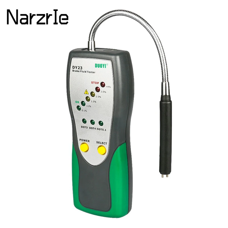

DY23/DY23B Car Brake Fluid Tester Accurate Test Oil Inspection Goose Neck Detector Sound And Light Double Alarm DOT3 DOT4 DOT5