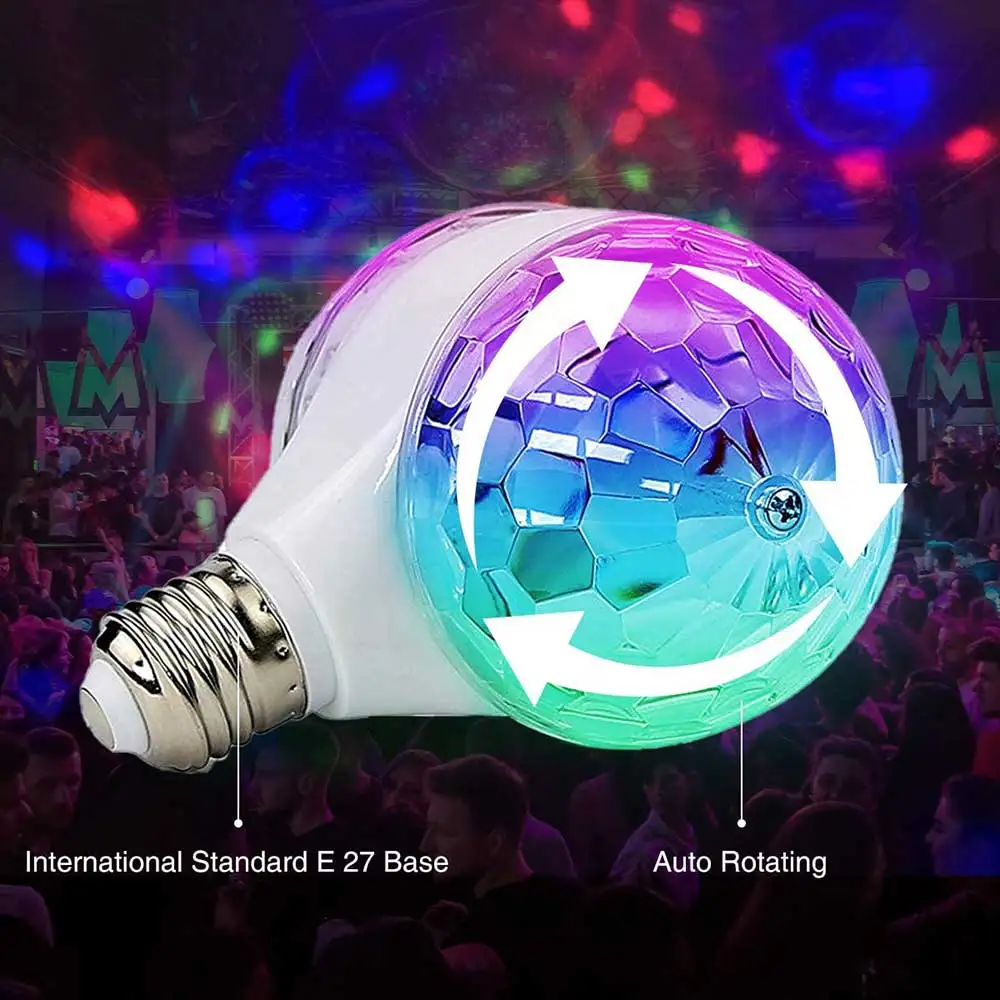 Вращаюсветильник светодиодная RGB лампа 6 Вт двухголовочный цветной проектор
