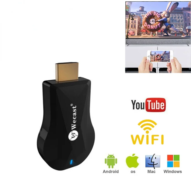 

MX19 HD Wecast 1080P TV Stick WIFI Display Dongle Receiver Wireless Miracast HDMI-compatible For IOS Android Suport DLNA Airplay