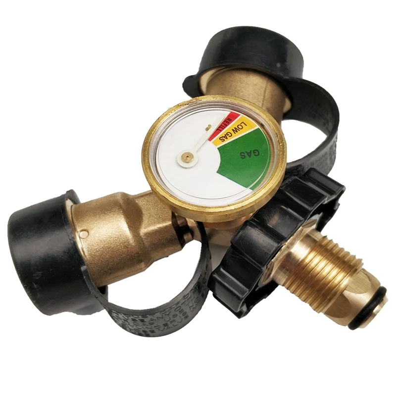 

Burner Camping Accessories Heater Y Splitter Level Indicator Propane Adapter Leak Detector With Tank Gauge Outdoor Tee