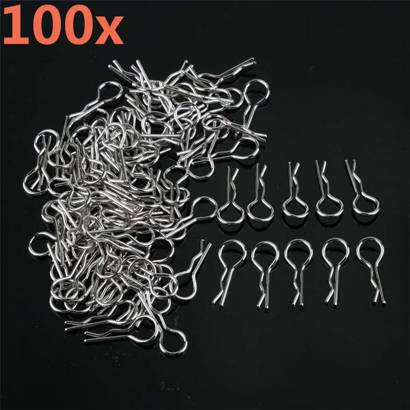 

Wholesale 100Pcs 02053 HSP Body Clips For 1/10 1/16 1/18 Scale Models RC Car Nitro Electric Power Redcat Himoto HPI Baby Toy