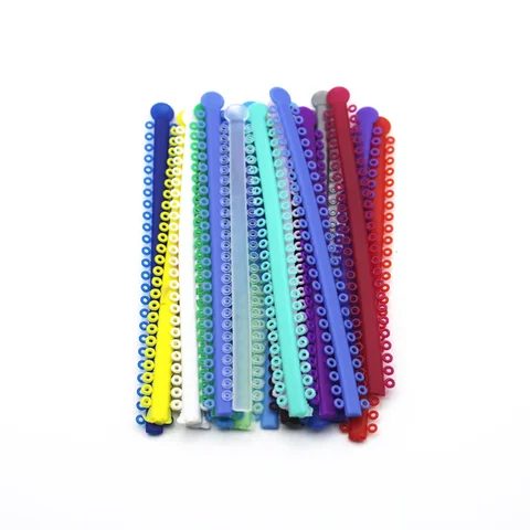 AG 1 упаковка = 1000 шт./20 палочек, стоматологические ортодонтические эластичные лигатурные завязки, ленты для брекетов, брекетов, красочные на выбор