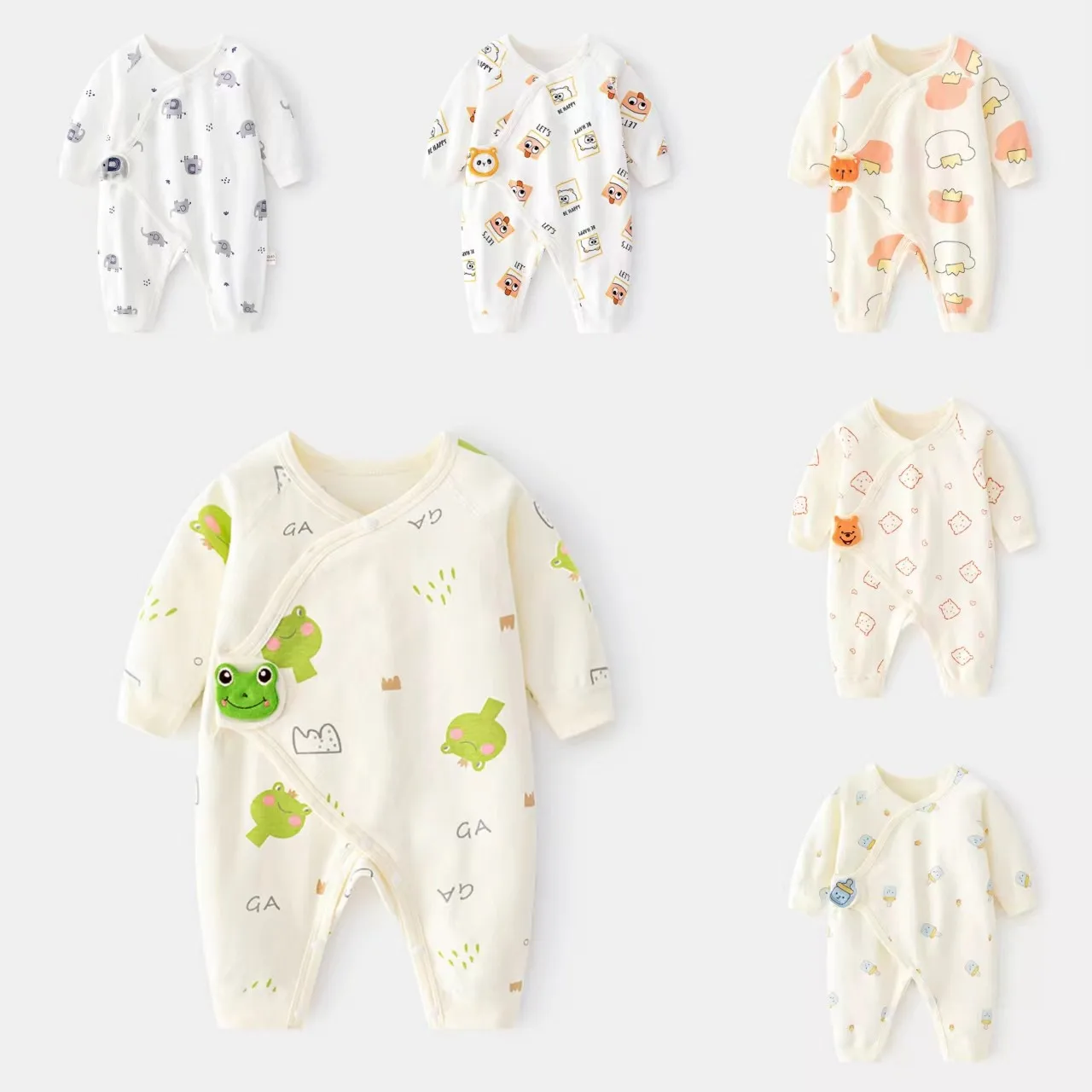 

Детский комбинезон с длинным рукавом, с мультяшным принтом