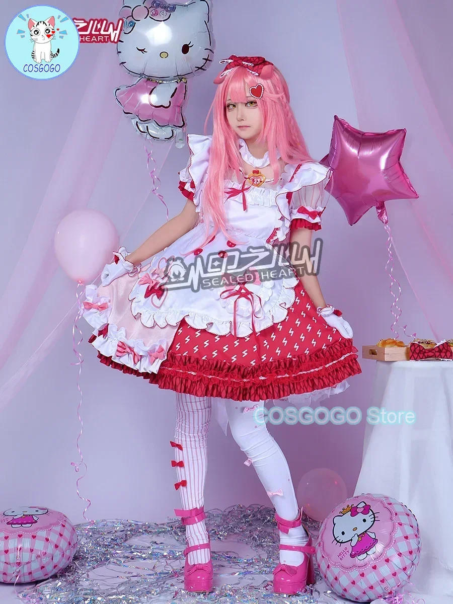 COSGOGO Goldenglow Косплей Костюм Arknights Прекрасная униформа горничной Платье Игровой