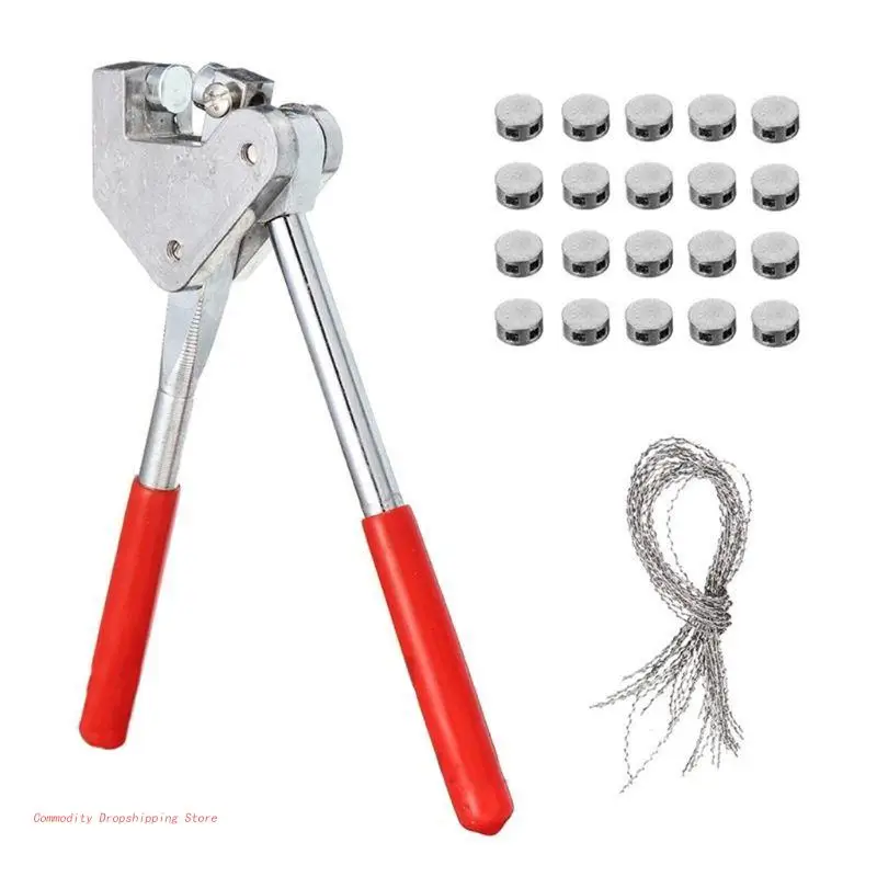 

Sealing Pliers Set A Sealing Plier & 20pcs Seals & 20 pcs Seal Wires Security Lead Seal for Lead Diameter 10mm Comapct