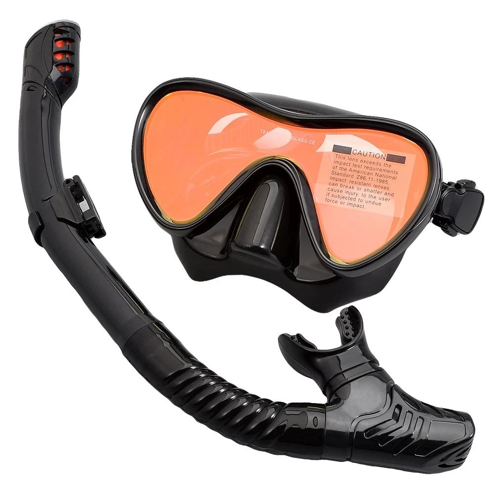 

Professional Scuba Diving Masks Snorkeling Set Adult Silicone Skirt Anti-Fog Goggles Glasses Swimming Pool Equipment