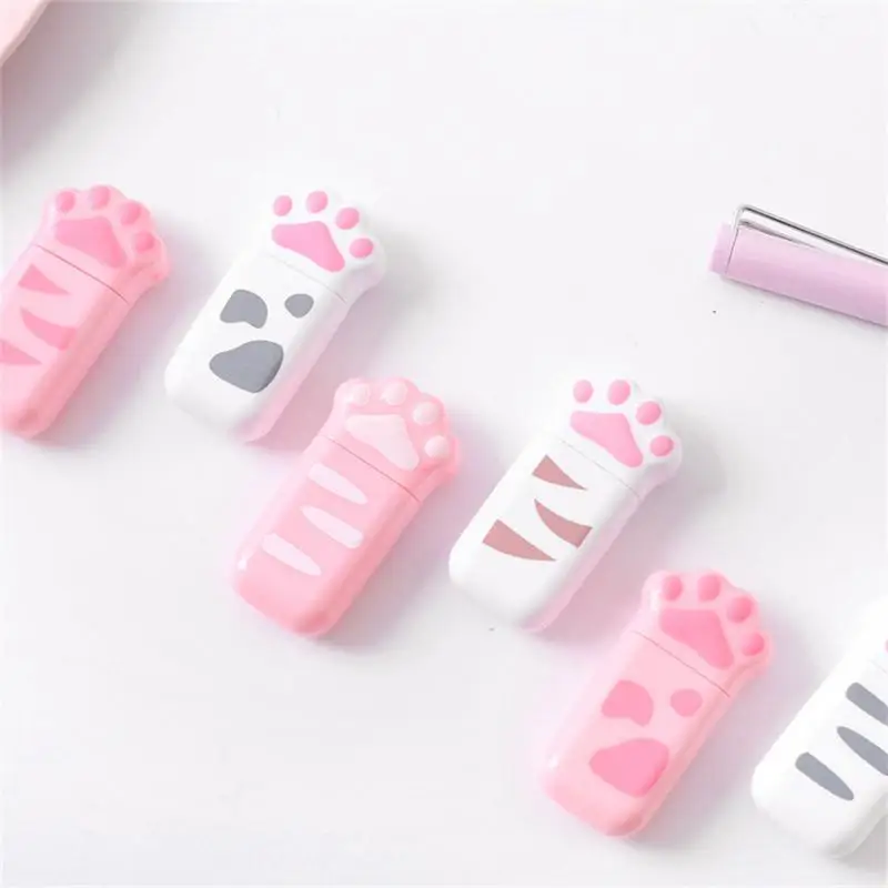 

Student Correction Tape Writing Helper Corrector Cute Altered Tape Cat Claw Student Stationery Solid Color Stationery Creative