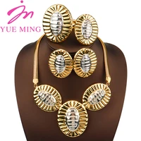 african jewelry sets for women fashion dubai wedding jewelry set necklace earrings for women banquet dating wedding accessory