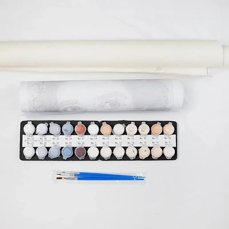 121777 Краска по номерам для взрослых комплект милый кот сделай сам дропшиппинг