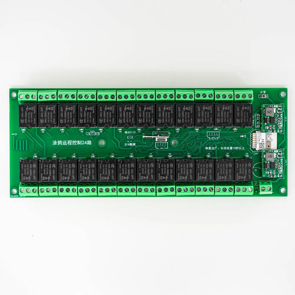 

Смарт-переключатель Tuya Zigbee, 24 канала, Wi-Fi, Питание DC 7-27 в, Тип C, 5 В, поддержка внешних кнопок управления, работает с Google Home Alexa