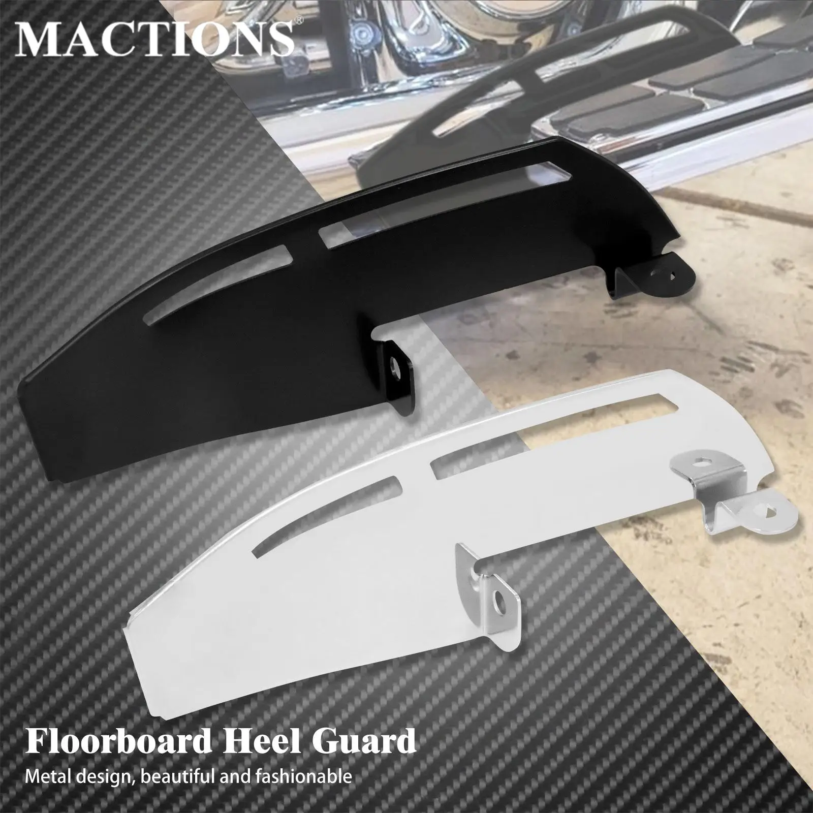 

Motorcycle Rider Floorboard Footboard Heel Guard For Harley Touring Electra Glide Street Glide Road king Limited FL Softail FLD