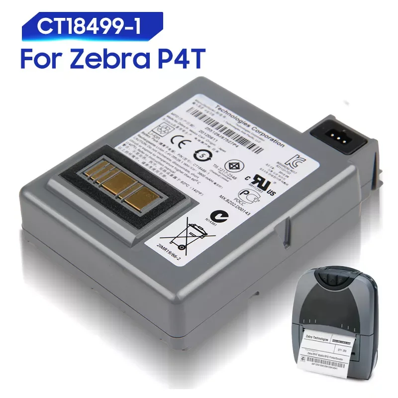 Original Replacement Battery For Zebra P4T CT18499-1 Genuine Battery 3800mAh