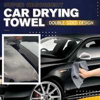 super absorbent car drying towel suede coral velvet double sided car cleaning cloth multipurpose auto towel car accessories