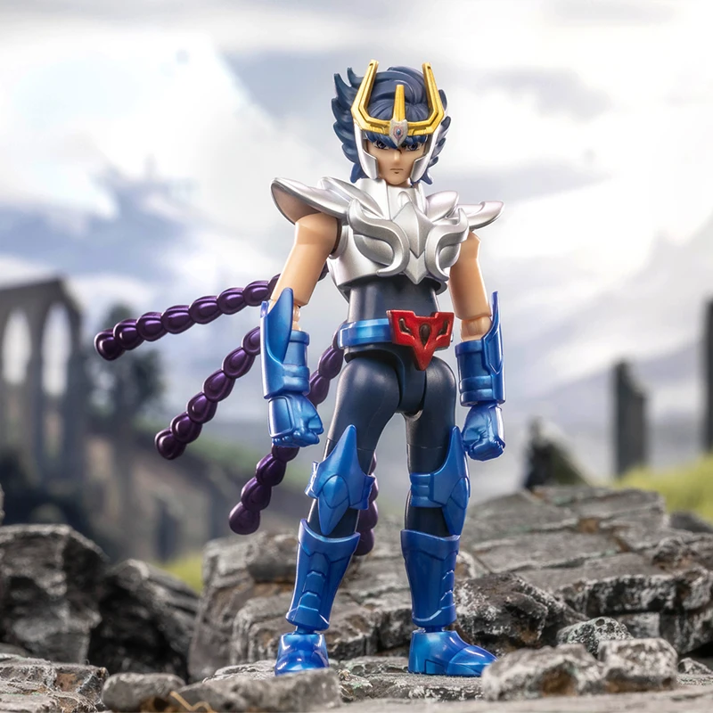 Фото Оригинальные анимационные периферийные игрушки Saint Seiya, версия Galaxy, золотая ткань, Aiolos Shura Ikki Shun, подвижная модель, коллекция фигурок №5