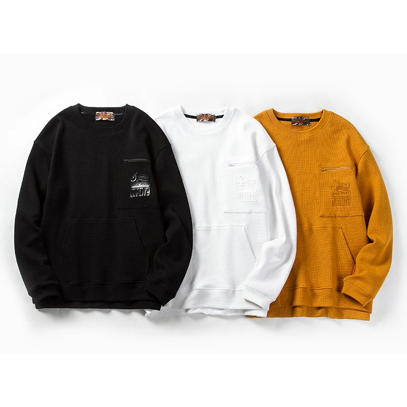 

Свитер мужской облегающий в полоску, трикотажный черный пуловер с круглым вырезом, белая осенняя одежда