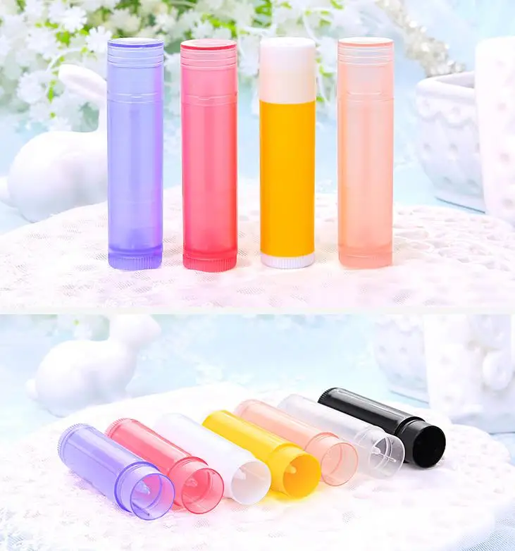 

10 Pcs Empty Lip Balm Tubes Bulk 5g 5ml with Twist Bottom Lipstick Clear Refillable Lip Balm Container for DIY Cosmetic Makeup