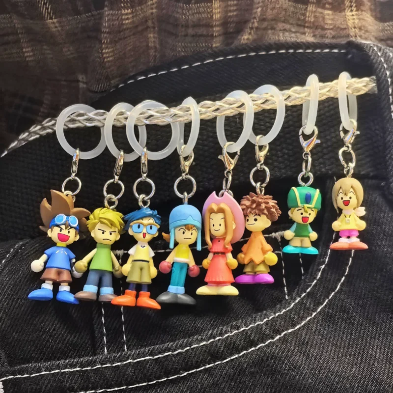Фото Брелок-подвеска Digimon Adventure Bandai Gashapon: Тайчи Ягами, Ямато Ишида, Коширо Изуми, сумка, зонт, ключница №4