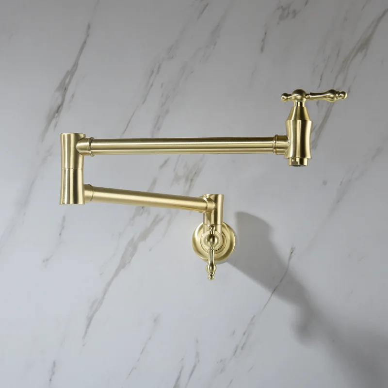 

[Flash Deal]faucet Pot Filler Faucet Wall Mounted Type Has Excellent Corrosion Resistance and Rust Resistance[US Stock]