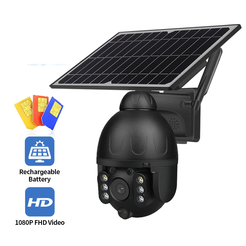 

Hot Sale INQMEGA WIFI Solar IP PTZ Cameras Starlight full color IR vision P2P IR Vision Cloud storage camera
