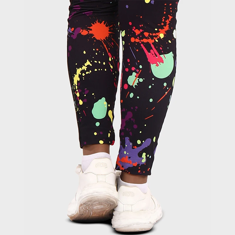 LUOYIYANG Graffiti Plus Size Women's Leggings Push Up Sports Pocket Yoga Pants Gym Fitness Workout Women Clothing 2023 L-3XL