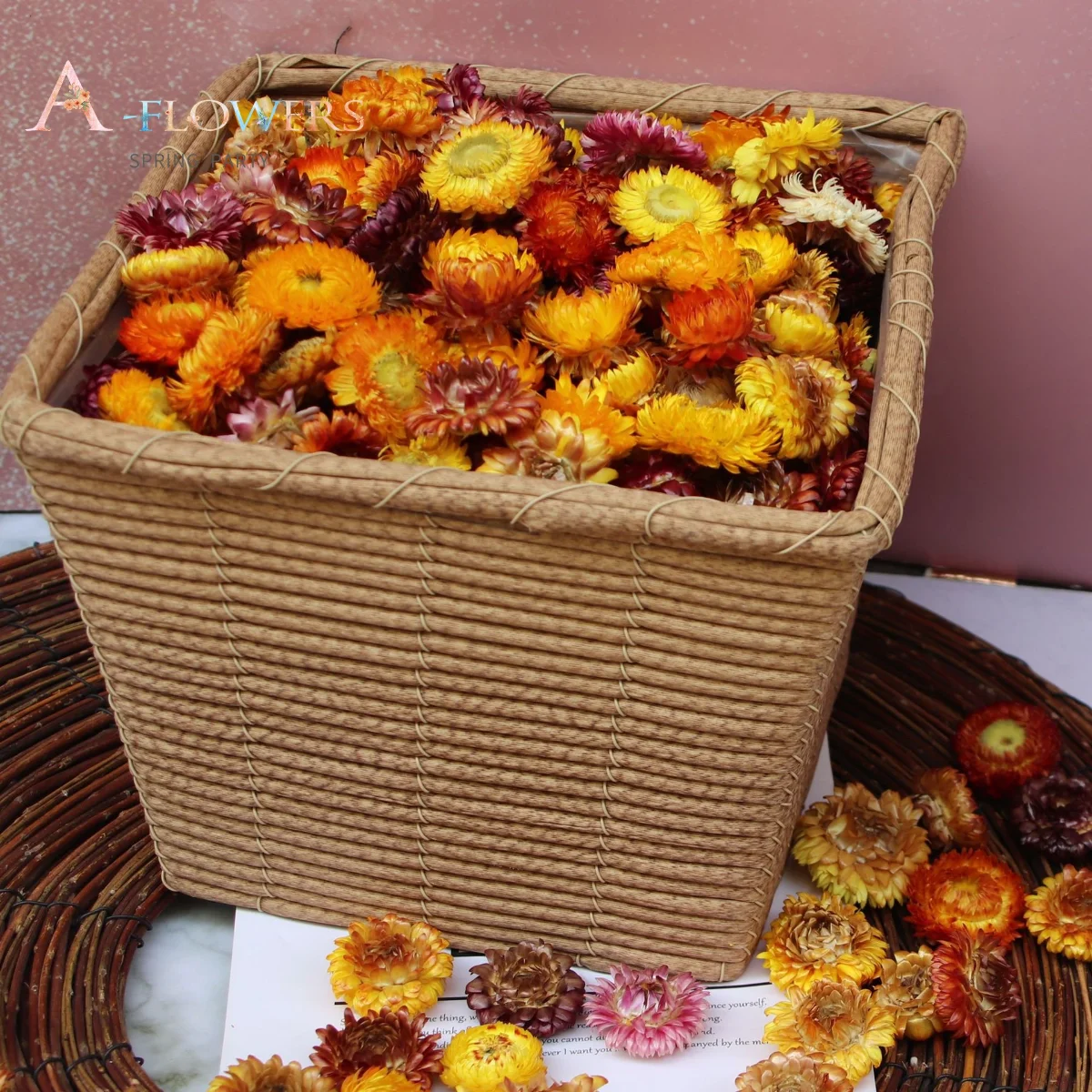 30-70Pcs Natural Daisy Dried Flowers Sunflower Boho Home Decor Dry Chrysanthemum Heads Aesthetic Wedding Party Artificial Flower
